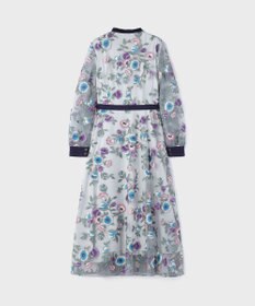 GRACE CONTINENTAL マルチ刺繍フレアワンピース