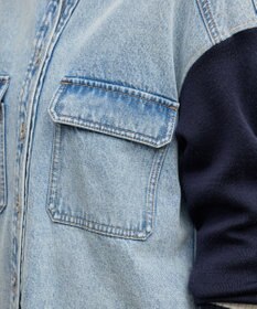 GRACE CONTINENTAL ニットスリーブデニムワンピース