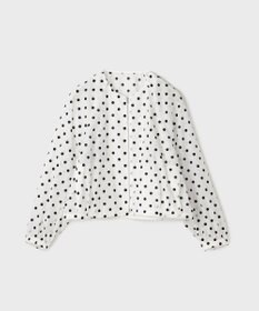 GRACE CONTINENTAL ドットフロッキーブルゾン