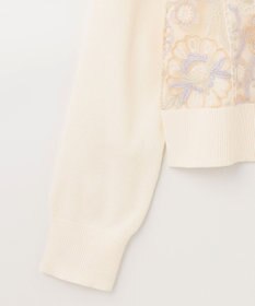 グレースコンチネンタル フラワー刺繍ニットカーディガン フラワー刺繍ニットカーディガン / GRACE CONTINENTAL | GRACE