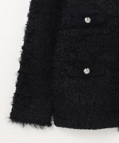 GRACE CONTINENTAL フェザーツイードニットカーディガン