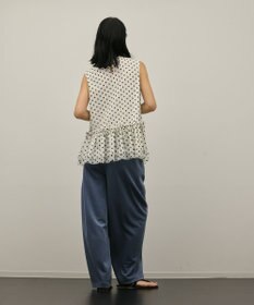 GRACE CONTINENTAL チュールティアードブラウス