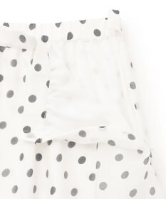 GRACE CONTINENTAL シアードットプリントスカート