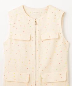 GRACE CONTINENTAL ネオンドットジャガードワンピース