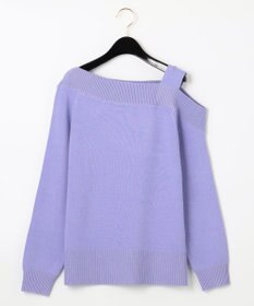【グレースコンチネンタル】アシメトリーニットトップ シャーリングニットトップ / GRACE CONTINENTAL | GRACE
