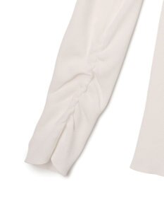 GRACE CONTINENTAL タフタケープ付ニットトップ