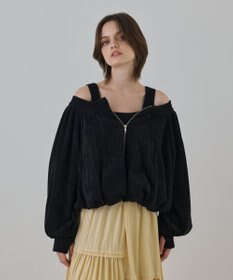 GRACE CONTINENTAL バルーンモールカットカーディガン