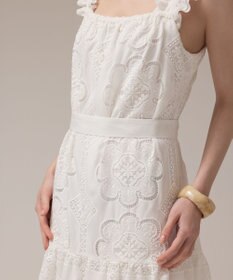 GRACE CONTINENTAL カットワーク刺繍ワンピース