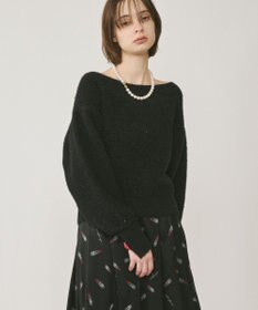 GRACE CONTINENTAL ラメリップニットトップ