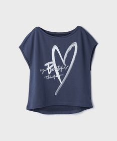 GRACE CONTINENTAL ハートプリント裏毛トップ