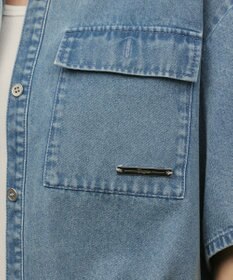 GRACE CONTINENTAL ハーフスリーブデニムシャツ