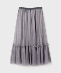 GRACE CONTINENTAL ラメチュールギャザースカート