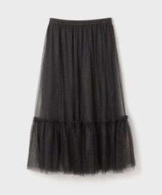 GRACE CONTINENTAL ラメチュールギャザースカート