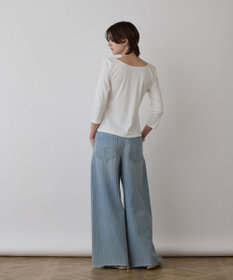 GRACE CONTINENTAL テレコボートネックトップ