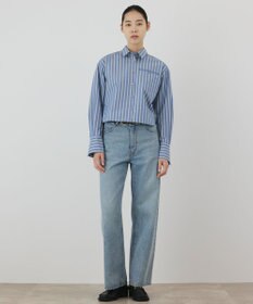 GRACE CONTINENTAL ストライプショートシャツ