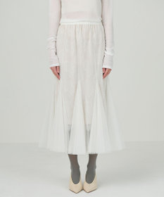 GRACE CONTINENTAL レースレイヤードチュールスカート