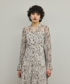 GRACE CONTINENTAL ドロストティアードフレアワンピース