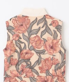 GRACE CONTINENTAL フラワー刺繍ミディドレス