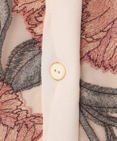 GRACE CONTINENTAL フラワー刺繍ミディドレス