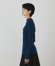 GRACE CONTINENTAL アシメリブニットトップ