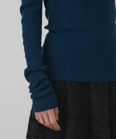 GRACE CONTINENTAL アシメリブニットトップ