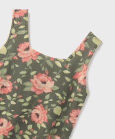 GRACE CONTINENTAL ローズプリントニットトップ