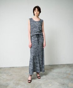 GRACE CONTINENTAL ネップツイードニットノースリーブ