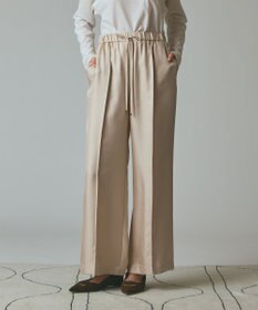 GRACE CONTINENTAL シルクツイルイージーパンツ ベージュ