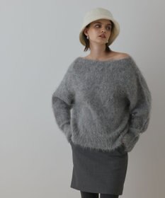 GRACE CONTINENTAL オーバーニットトップ グレー