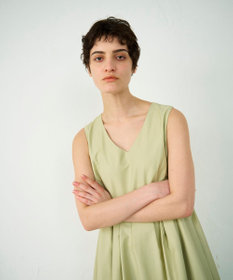 GRACE CONTINENTAL タックフレアロングワンピース