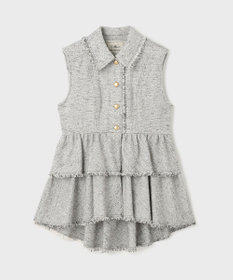 GRACE CONTINENTAL ツイードフリンジジレ