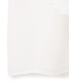 GRACE CONTINENTAL 刺繍ラッフルカラーノースリーブ トップ