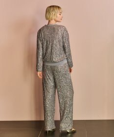 GRACE CONTINENTAL スパンコールニットカーディガン