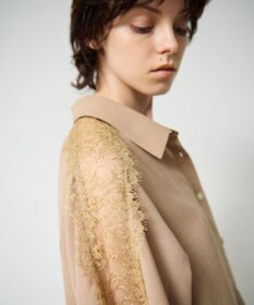 GRACE CONTINENTAL シアーポンチョシャツ