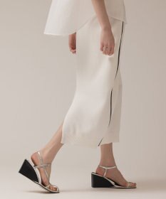 GRACE CONTINENTAL カノコニットスカート ホワイト