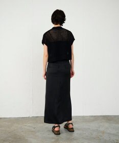 GRACE CONTINENTAL メッシュルーズニットトップ