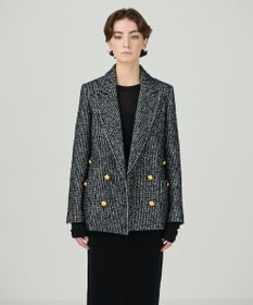 GRACE CONTINENTAL ラメループツイードジャケット