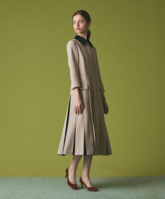 GRACE CONTINENTAL クレリックバイカラーワンピース