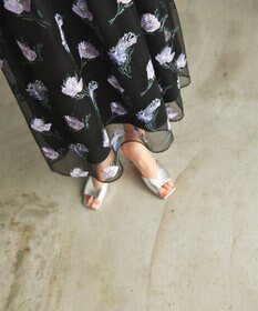 GRACE CONTINENTAL レトロフラワー刺繍ワンピース