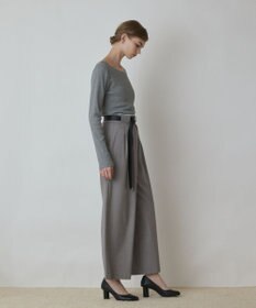 GRACE CONTINENTAL タックワイドパンツ