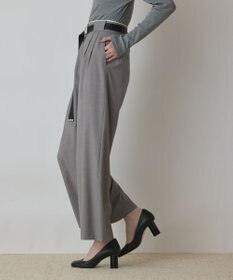 GRACE CONTINENTAL タックワイドパンツ