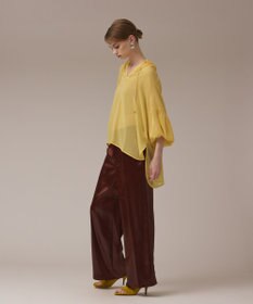 GRACE CONTINENTAL ボリュームカフタントップ イエロー