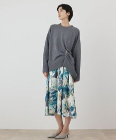 GRACE CONTINENTAL イレヘムブローチニットトップ