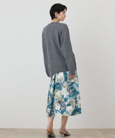 GRACE CONTINENTAL イレヘムブローチニットトップ