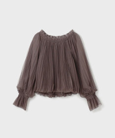 GRACE CONTINENTAL チュールプリーツトップ