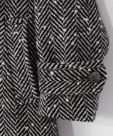 GRACE CONTINENTAL ヘリンボーンネップコート