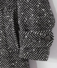 GRACE CONTINENTAL ヘリンボーンネップコート