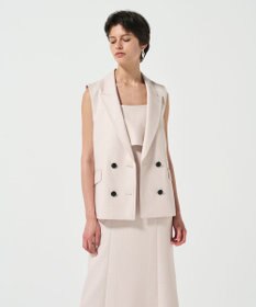 GRACE CONTINENTAL バックフリルベスト ベージュ