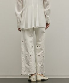 GRACE CONTINENTAL カットワークフレアパンツ