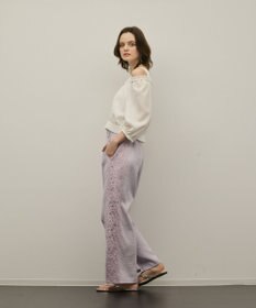 GRACE CONTINENTAL サイドレースパンツ